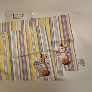 NWT LONGABERGER EASTER STRIPE PLACEMATS.
